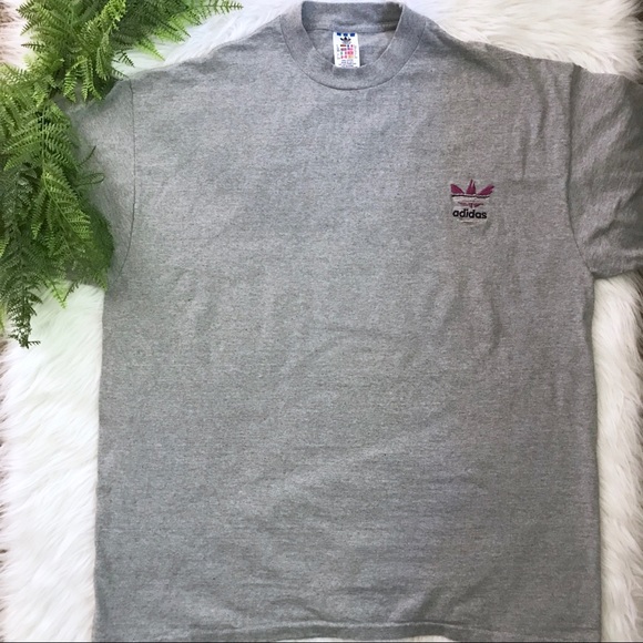 adidas Other - Vintage 90s Adidas T-shirt XL Gray